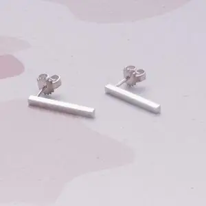 Zilveren oorstekers ‘ÉCLAT LIGNÉ’